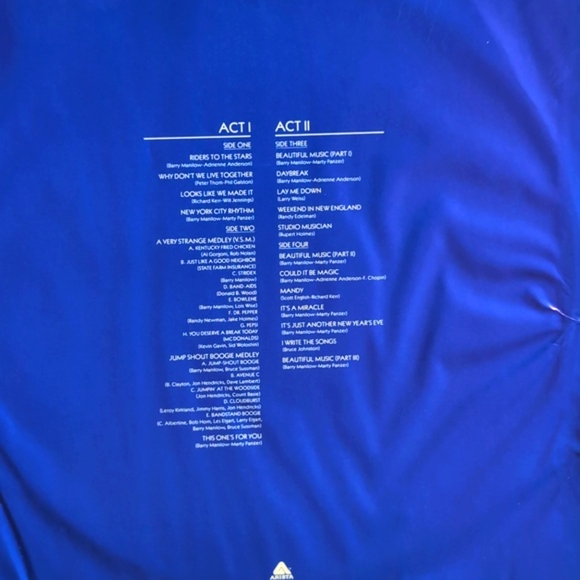 Vintage BARRY MANILOW Double LIVE Vinyl LP Record Album - Picture 7 of 14